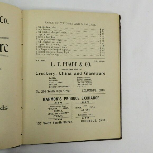 Kings Daughters Cookbook Domestic Echoes Antique 1897 3rd St Church Columbus OH - Picture 4 of 12